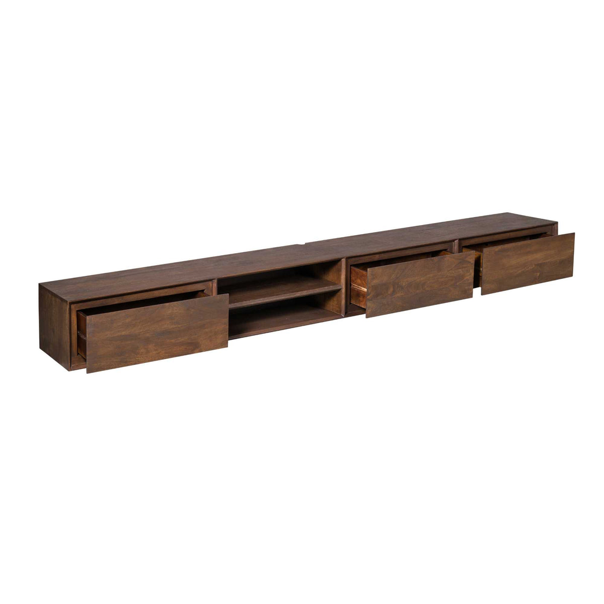 Zwevend tv-meubel Ambiance Brown | 280 cm