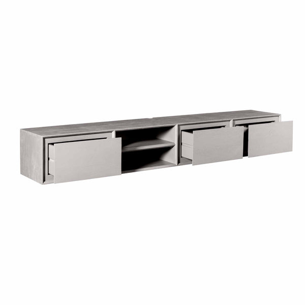 Zwevend tv-meubel Ambiance Taupe | 200 cm