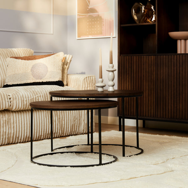 Salontafel Madison Bruin | 70 cm | set van 2