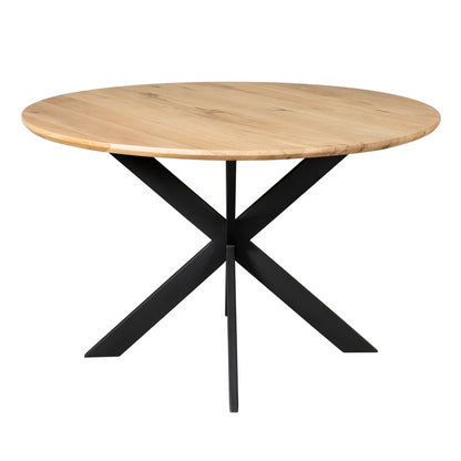 Eiken eettafel Ferris | Rond 130 cm | Naturel