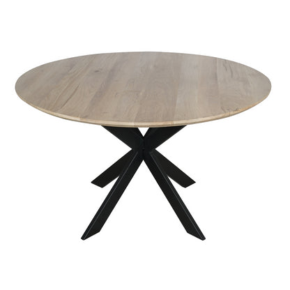 Eiken eettafel Ferris | Rond 130 cm | Naturel