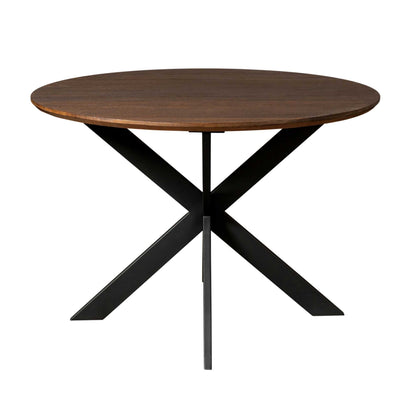 Eiken eettafel Ferris | Rond 130 cm | Bruin