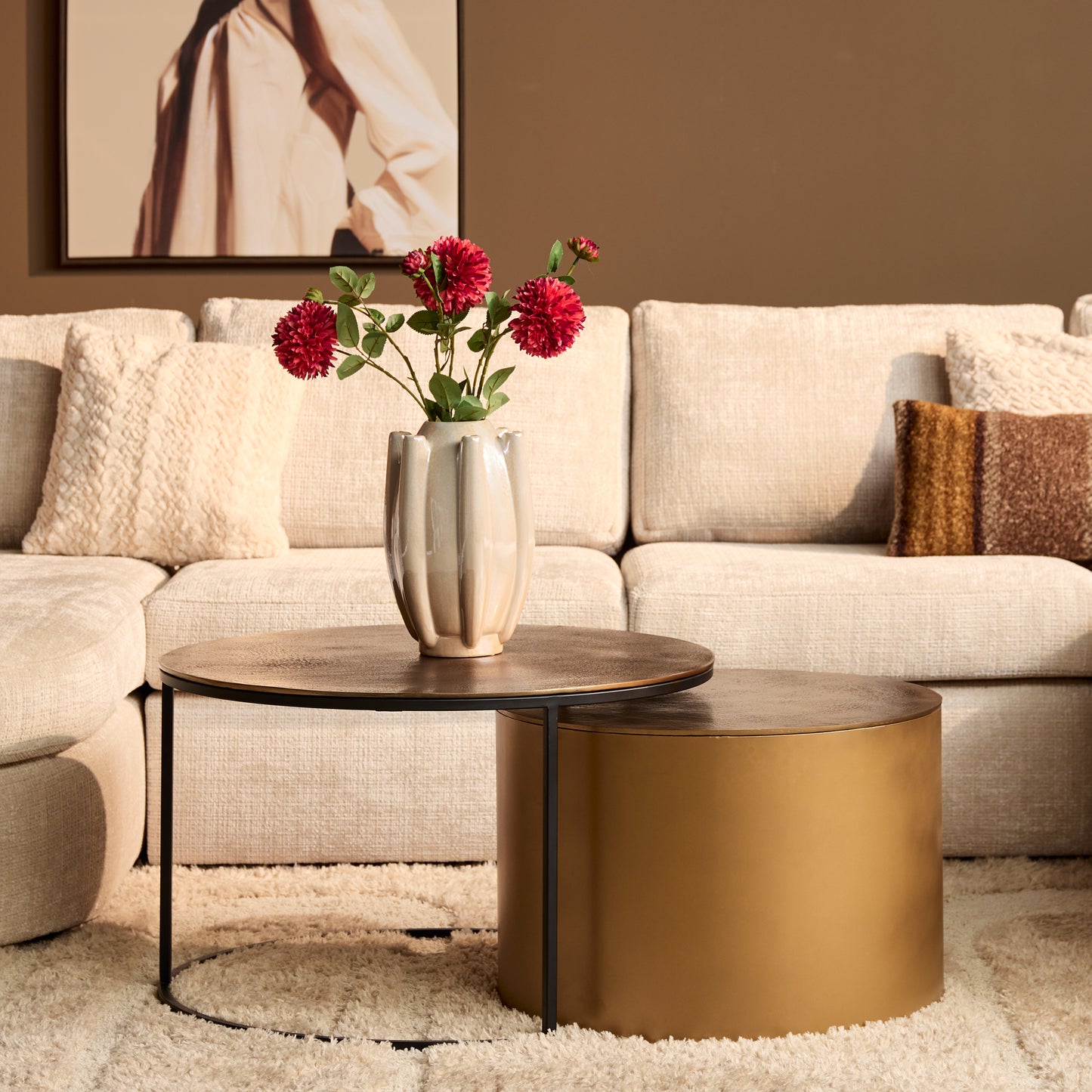 Salontafel Luna | Goud | Set van 2