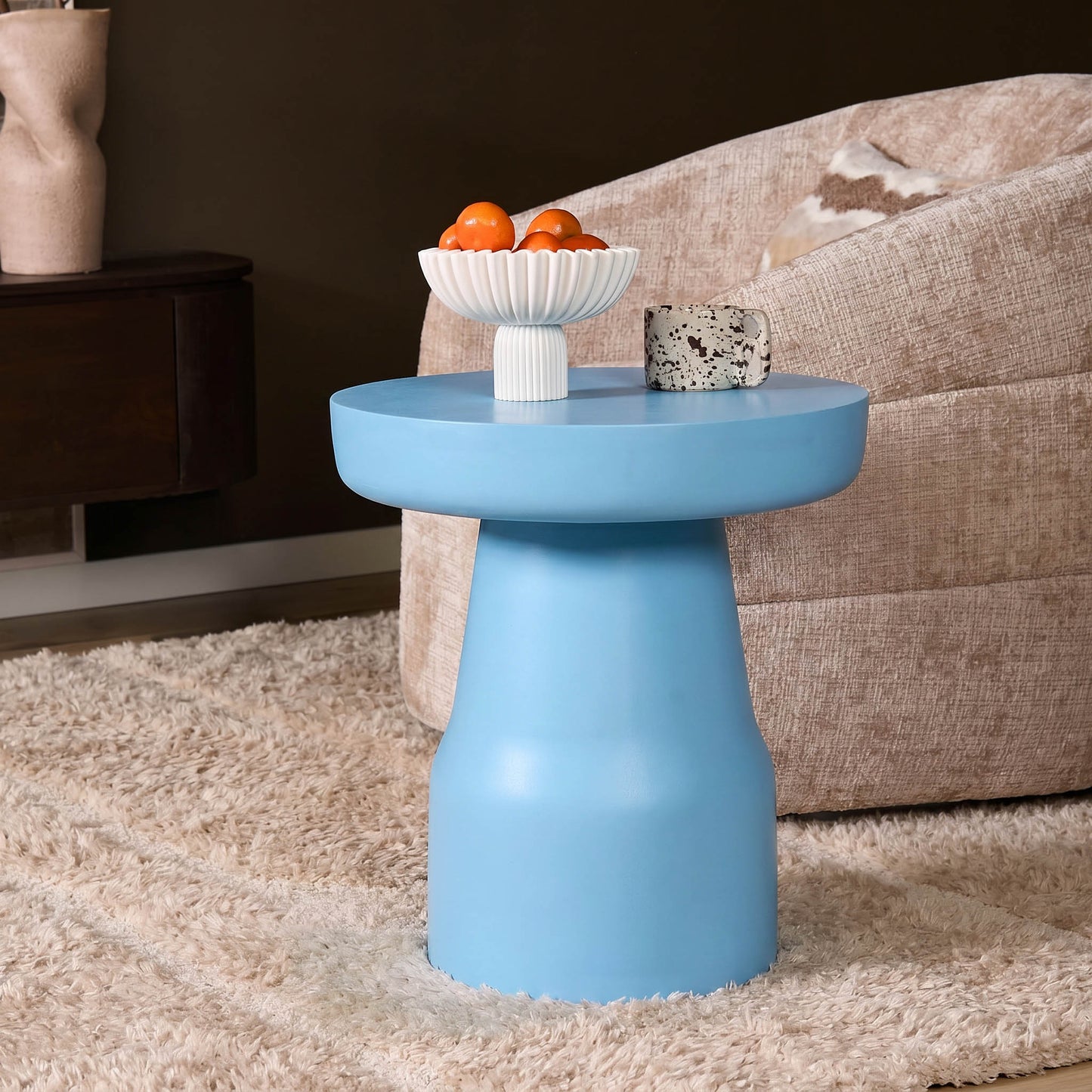 Side table Drum | Blauw