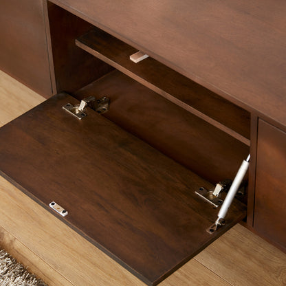 Zwevend tv-meubel Vision Walnut | 120 cm