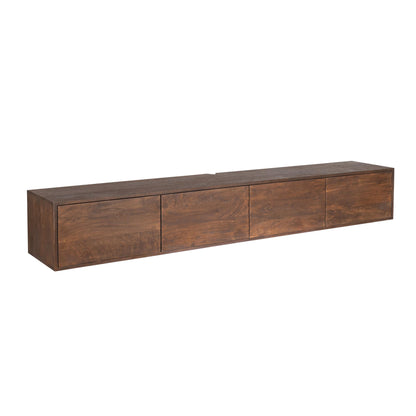 Zwevend tv-meubel Vision Brown | 200 cm