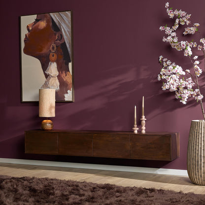 Zwevend tv-meubel Vision Brown | 200 cm