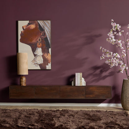 Zwevend tv-meubel Vision Brown | 240 cm