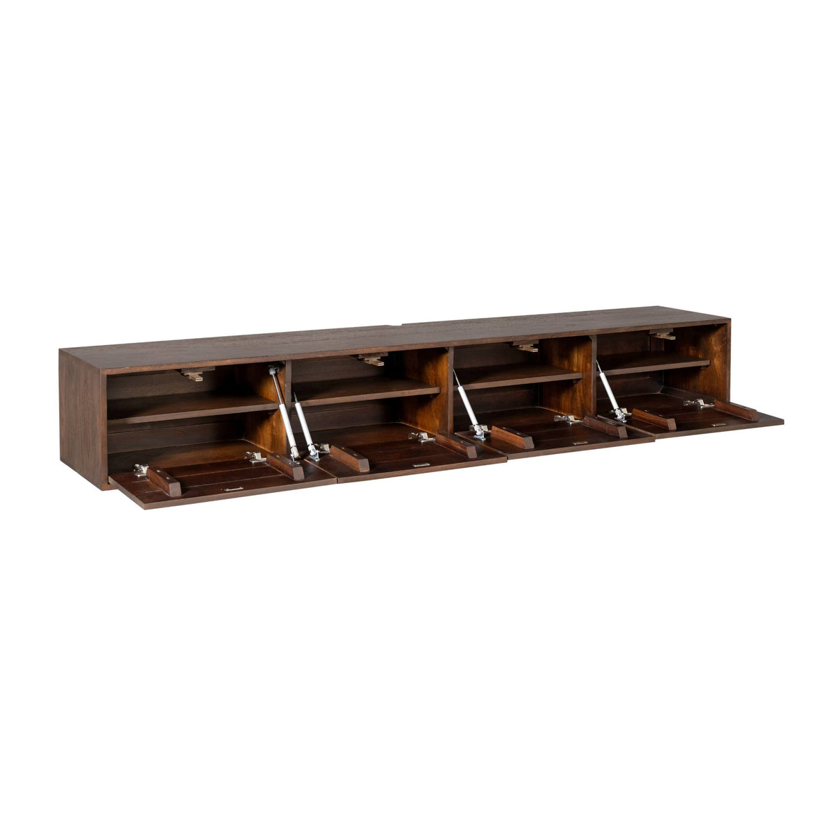Zwevend tv-meubel Vision Brown | 240 cm