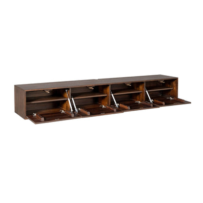 Zwevend tv-meubel Vision Brown | 240 cm