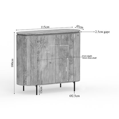 Kast Solana | 115 cm | Taupe