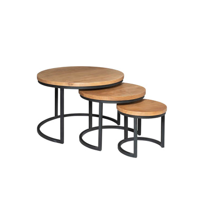 Salontafel Denver | Set van 3 | Rond
