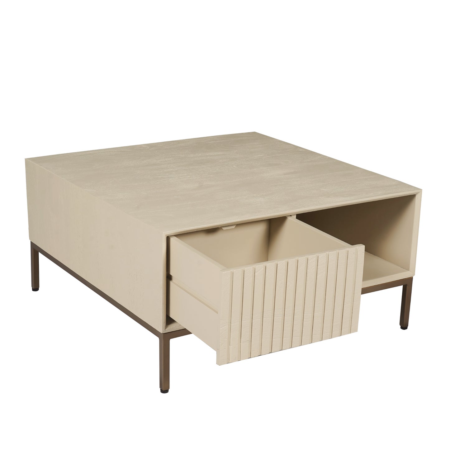 Salontafel Madison Zand | 80 cm | Vierkant