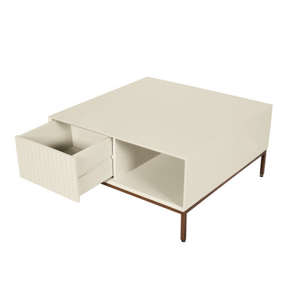 Salontafel Madison Zand | 80 cm | Vierkant