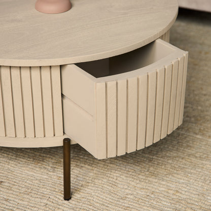 Salontafel Madison Zand | 80 cm | Rond