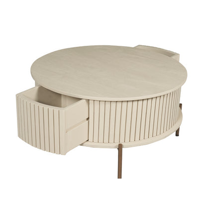 Salontafel Madison Zand | 80 cm | Rond
