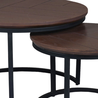 Salontafel Otik Walnoot Eiken | 70 cm | set van 2