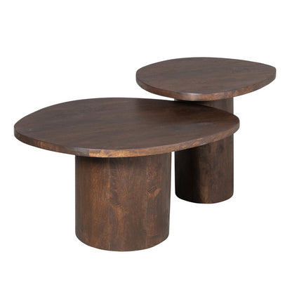 Salontafel Mirre | Bruin | Set van 2
