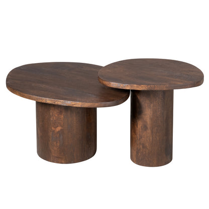 Salontafel Mirre | Bruin | Set van 2