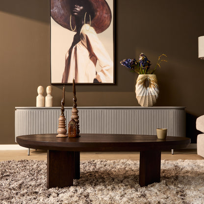 Salontafel Zillah | 130 cm | Eiken Bruin