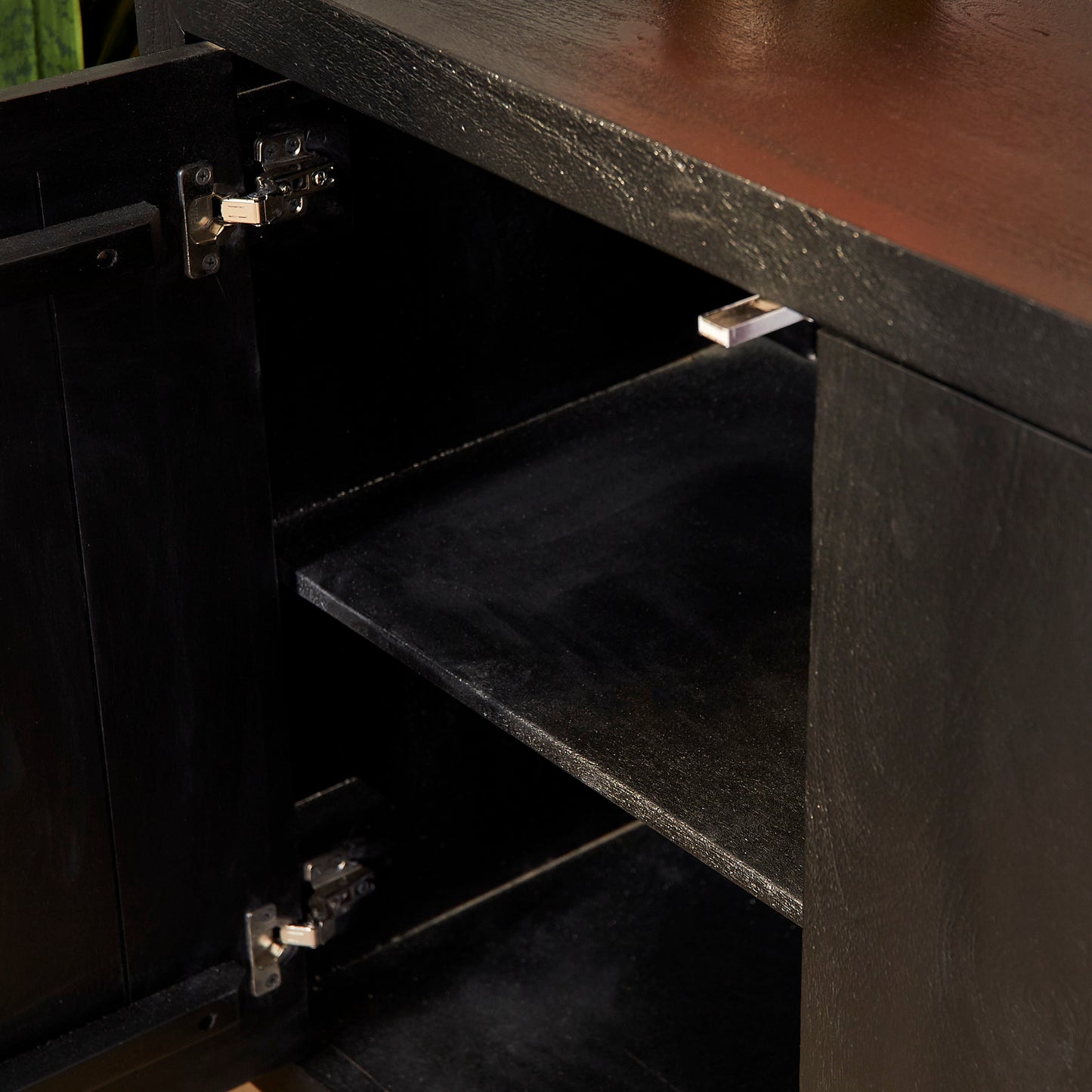 Dressoir Brussel Zwart 4 deuren | 200 cm