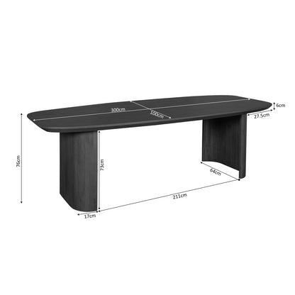 Eettafel Maré Bruin | 300 cm