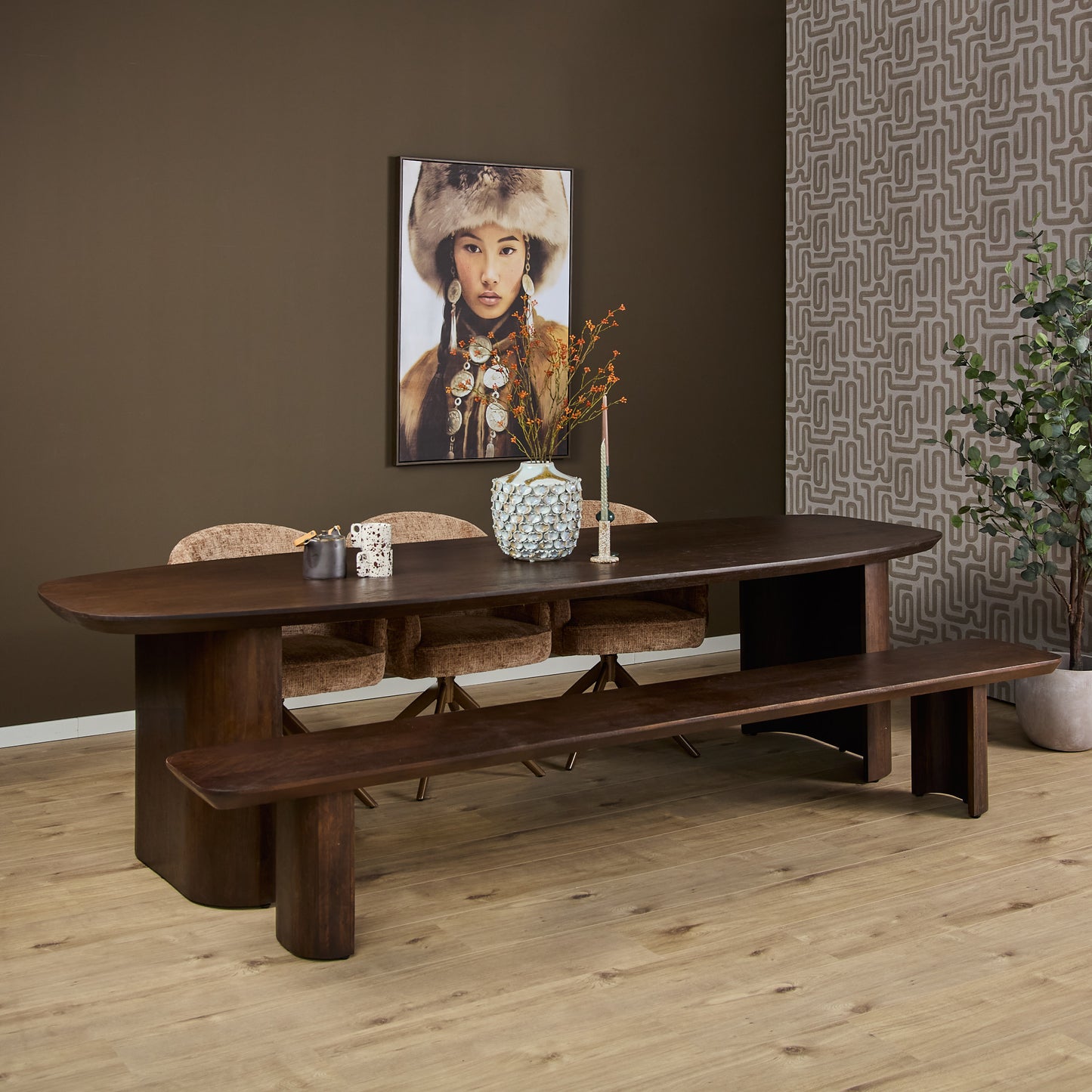 Eettafel Maré Bruin | 300 cm