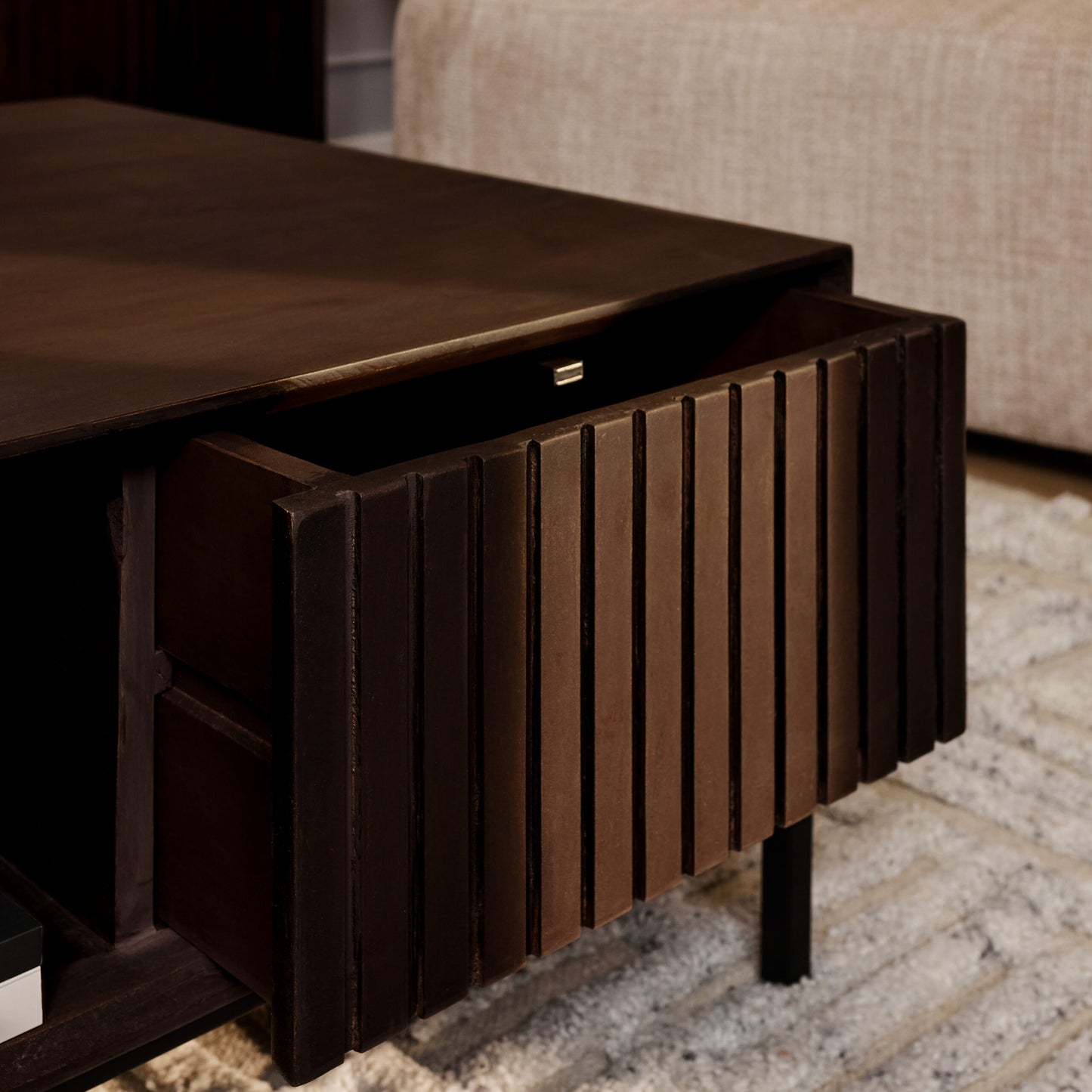 Salontafel Madison Bruin | 80 cm | Vierkant