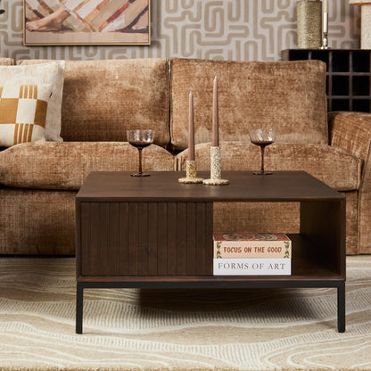 Salontafel Madison Bruin | 80 cm | Vierkant