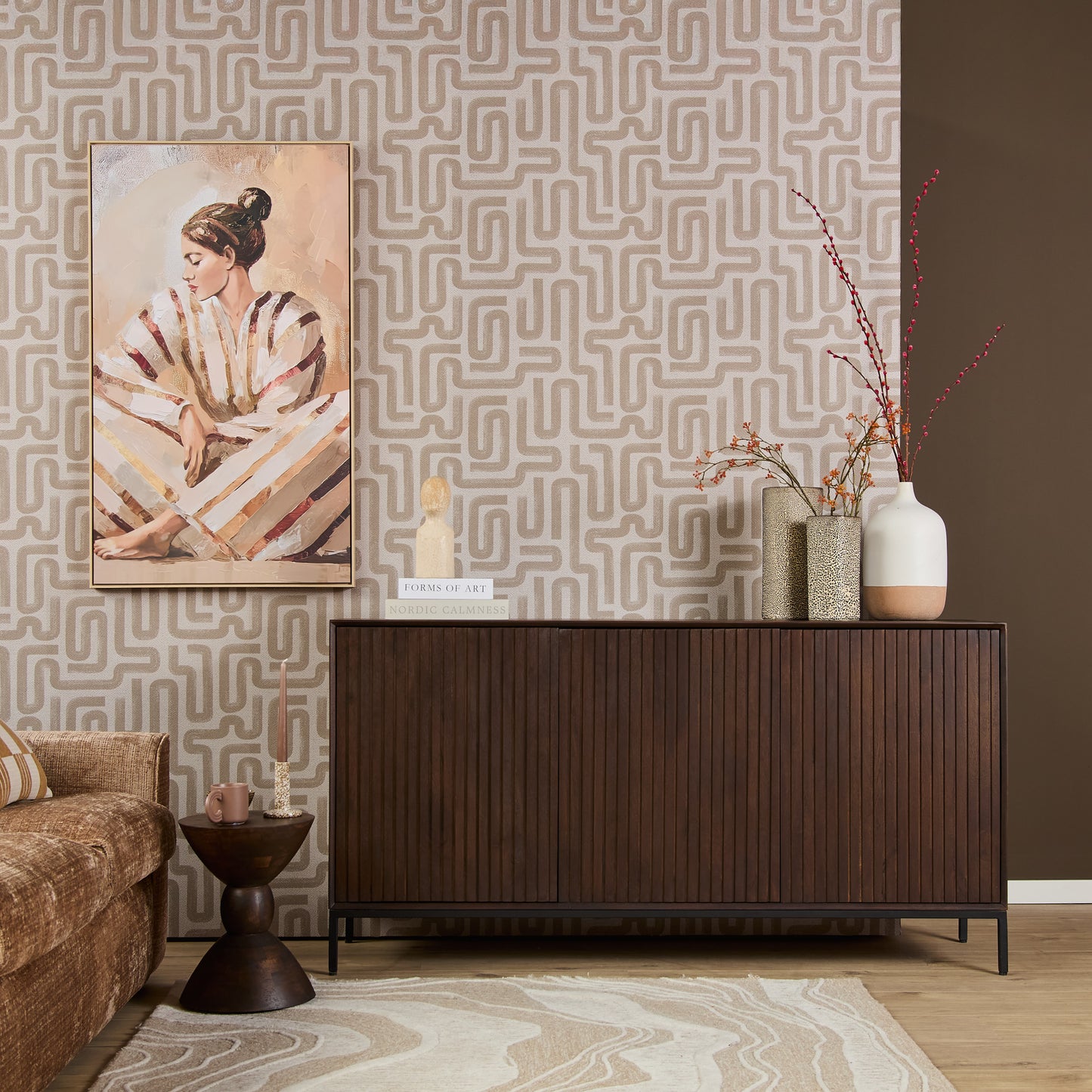 Dressoir Madison Bruin | 165 cm