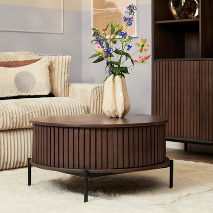 Salontafel Madison Bruin | 80 cm | Rond