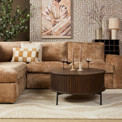 Salontafel Madison Bruin | 80 cm | Rond