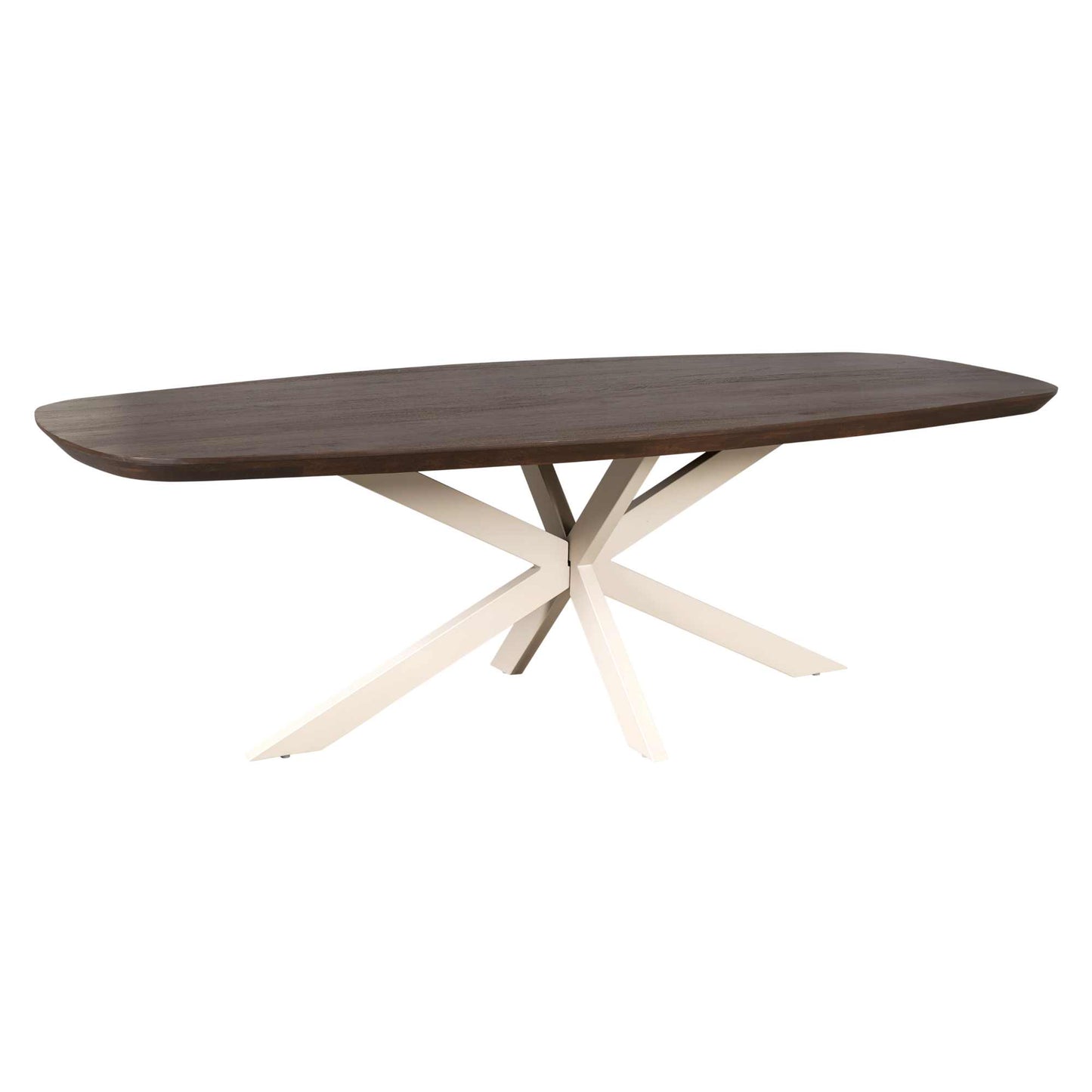 Eettafel Madison Bruin | 200 cm | Deens Ovaal | Poot Zand