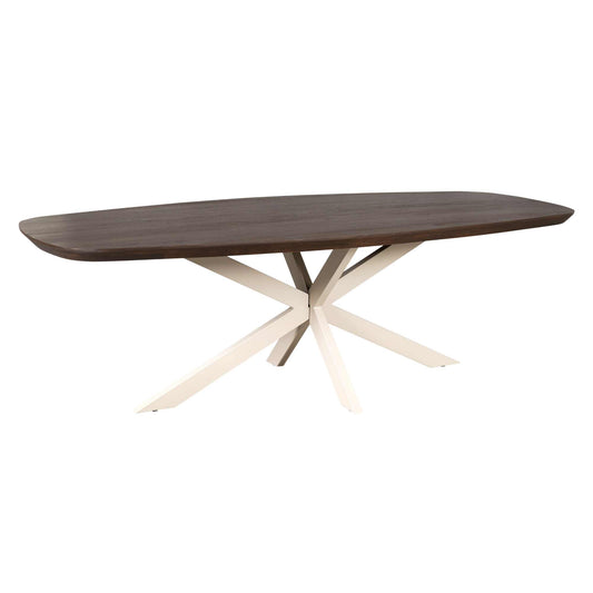 Eettafel Madison Bruin | 200 cm | Deens Ovaal | Poot Zand