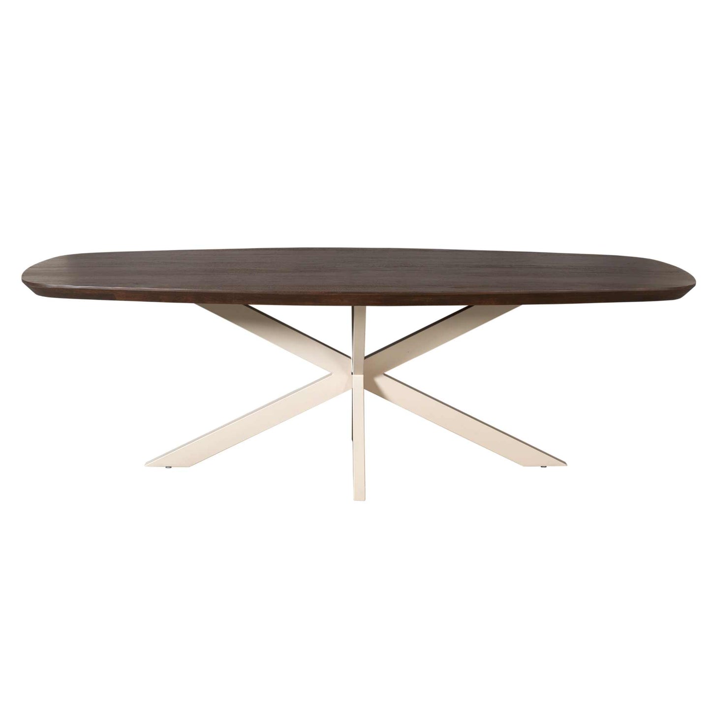 Eettafel Madison Bruin | 200 cm | Deens Ovaal | Poot Zand