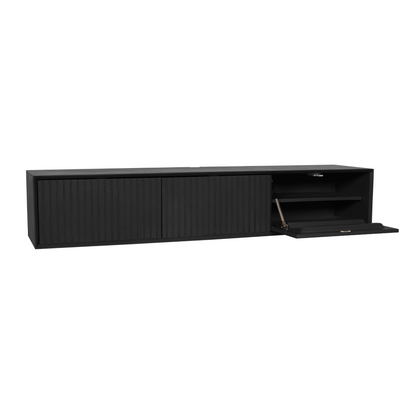 Floating TV cabinet Madison Black | 160 cm
