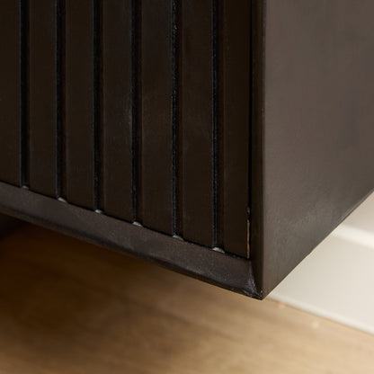 Zwevend tv-meubel Madison Zwart | 200 cm