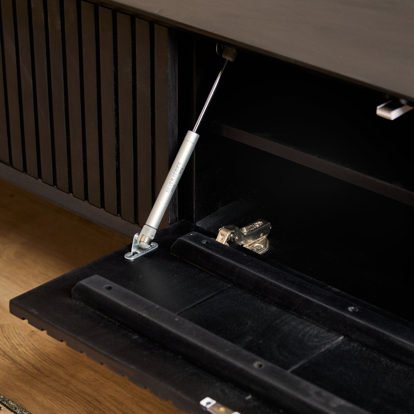 Zwevend tv-meubel Madison Zwart | 200 cm