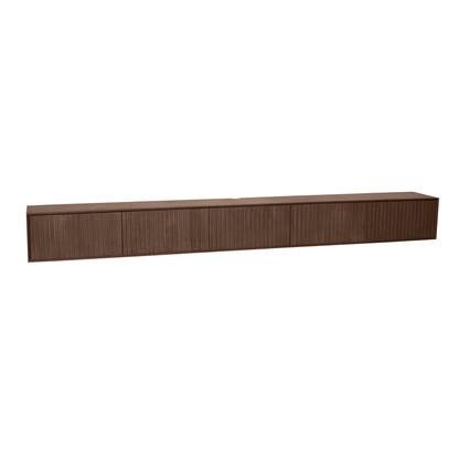 Floating TV cabinet Madison Walnut | 280 cm