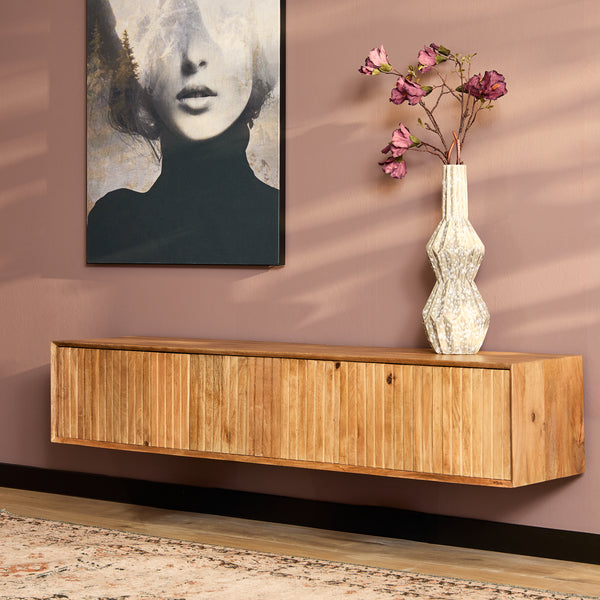 Zwevend tv-meubel Madison Naturel | 160 cm