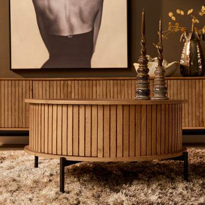 Salontafel Madison Natuurlijk | 80 cm | Rond