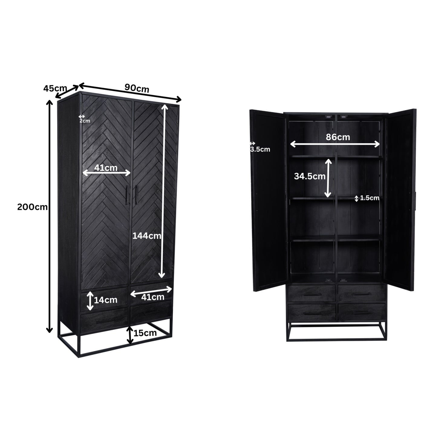 Kast New York | 90 cm