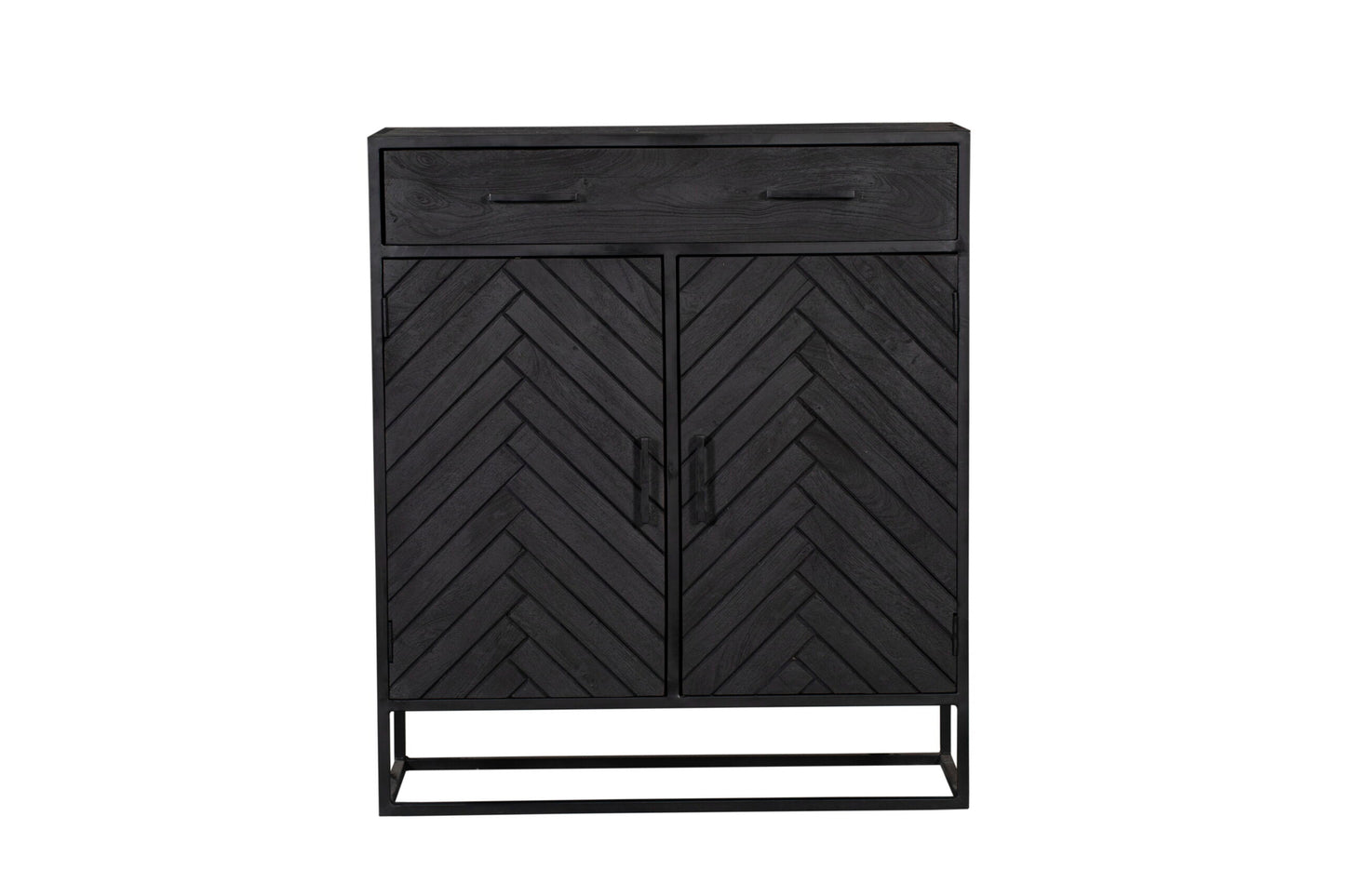 Kast New York | Mangohout en staal | 100 cm