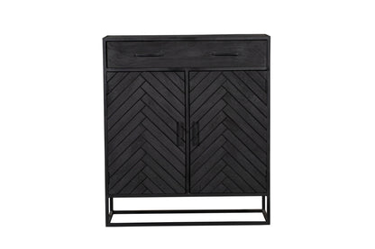 Kast New York | Mangohout en staal | 100 cm