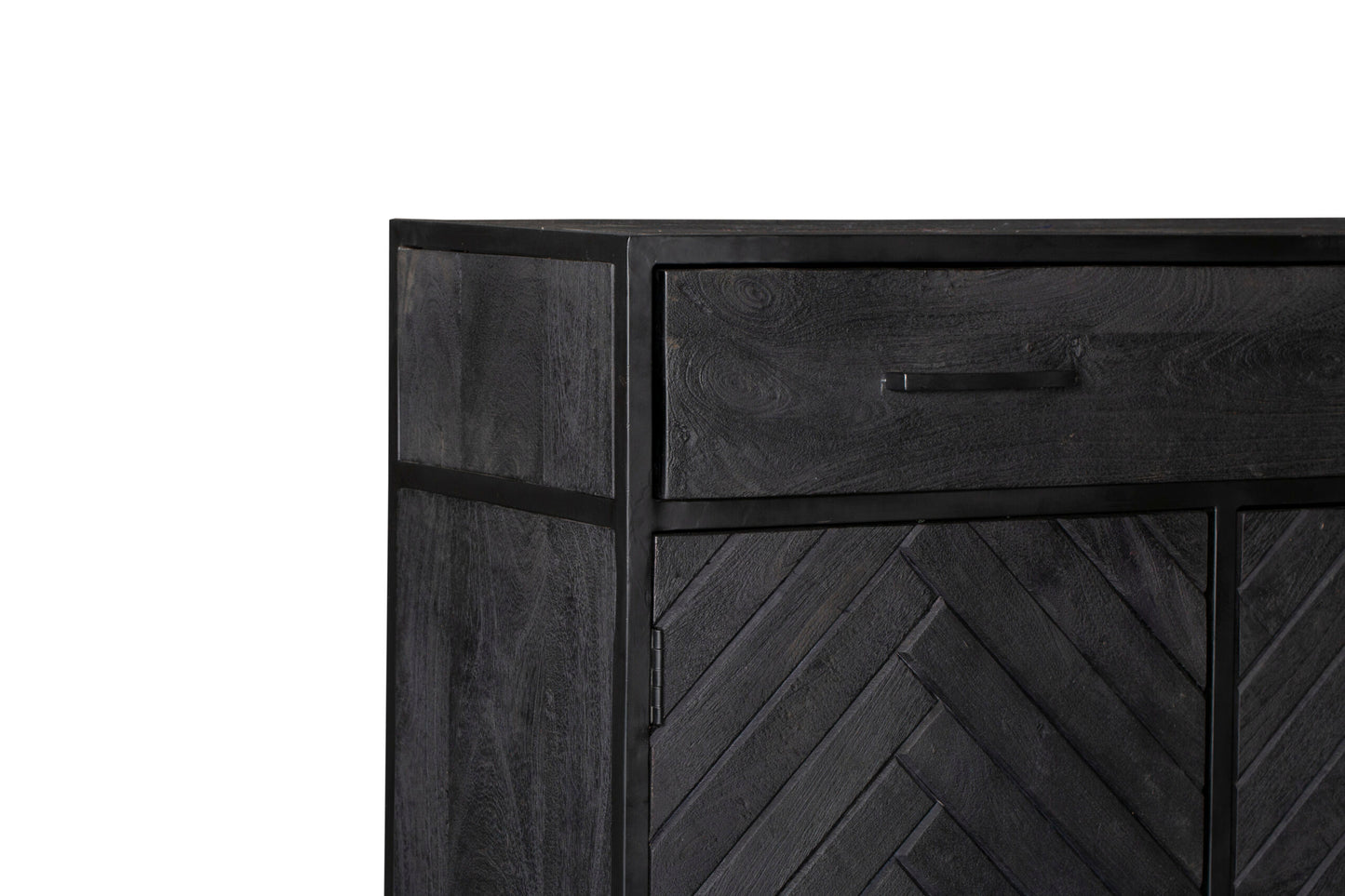 Kast New York | Mangohout en staal | 100 cm