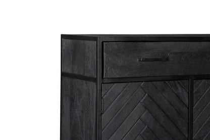 Kast New York | Mangohout en staal | 100 cm