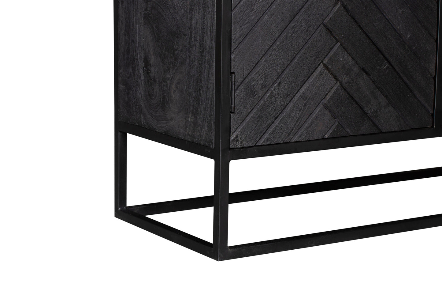 Kast New York | Mangohout en staal | 100 cm