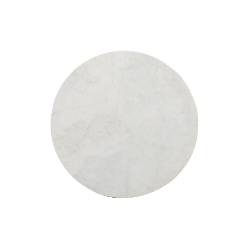 Side table Kay | White marble 40 cm