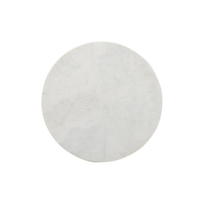 Side table Kay | White marble 40 cm