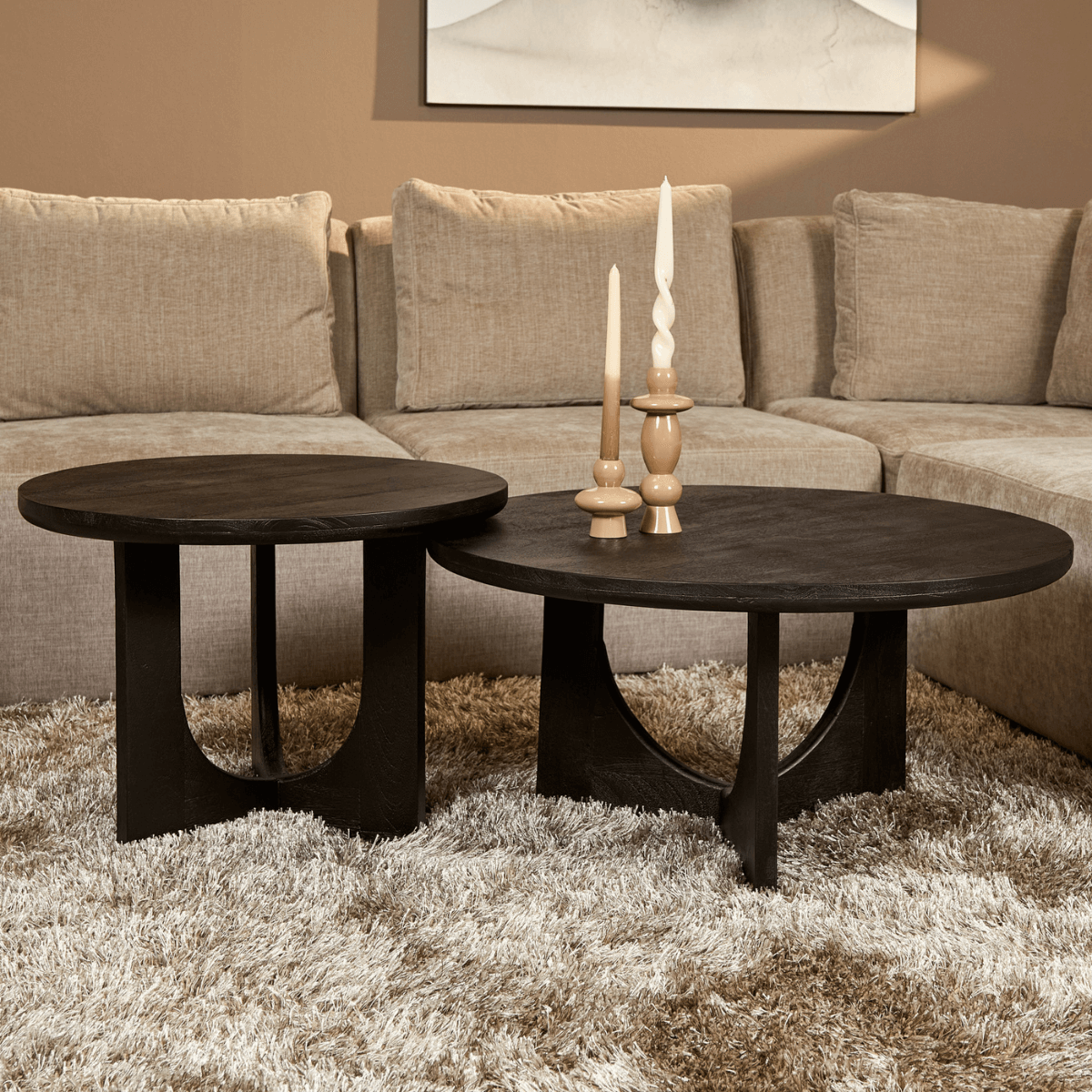 Coffee table Guus | Black | 80 cm